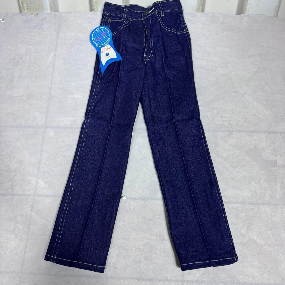 Vintage Mini Club Girls Slim Fit Straight Leg Jeans Blue Denim Size 6X NWT‎